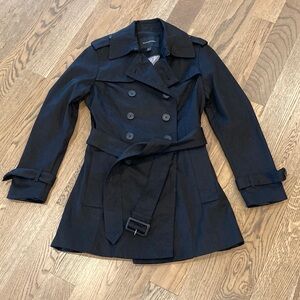 NWOT Women's Black Trench Coat